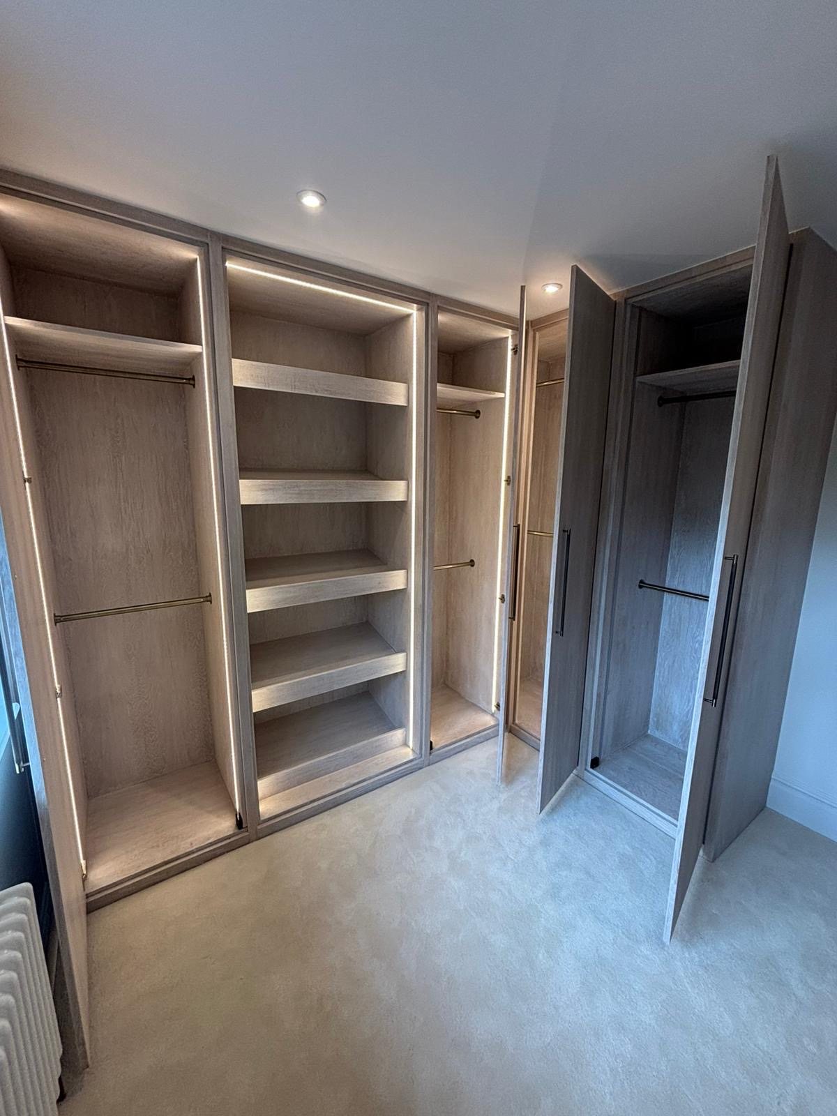 Bespoke built-in shelving and storage joinery